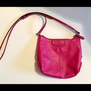 Coach hot pink cross body purse!!! $20